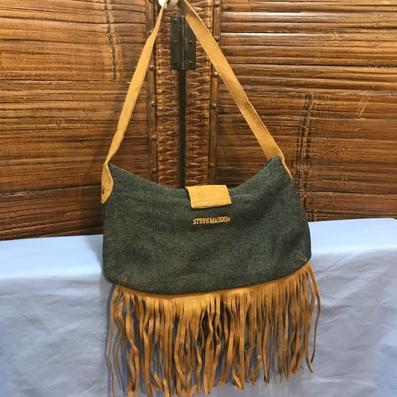 Steve Madden Denim & Leather Purse - Picture 4 of 11